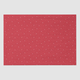 Papier Mousseline Motif de Noël Whimsical Snowflakes en rouge