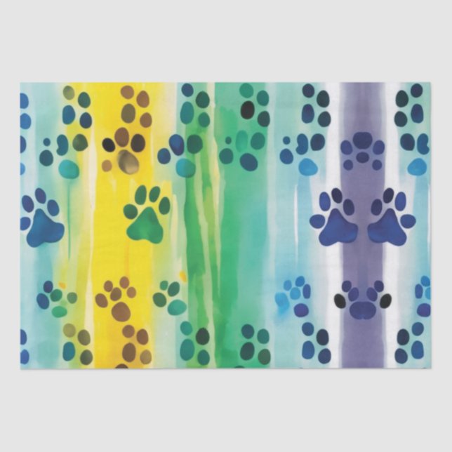 Papier Mousseline Motif de paille aux couleurs pastel (Recto)