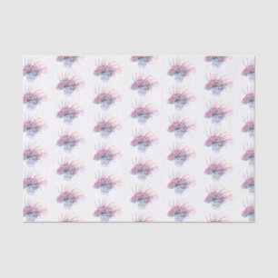 Papier Mousseline Motif de papier de tissus décoratif de poisson tro