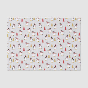 Papier Mousseline Motif de pingouin de vacances