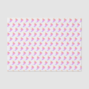 Papier Mousseline Motif de poisson rose mignon