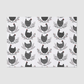 Papier Mousseline Motif de poulet sans soudure