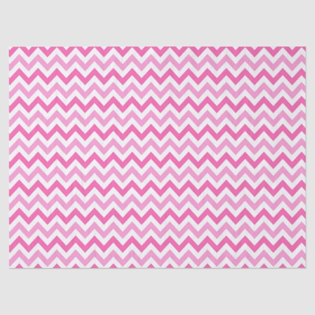 Papier Mousseline Motif de sensibilisation au cancer du sein Chevron (Recto)