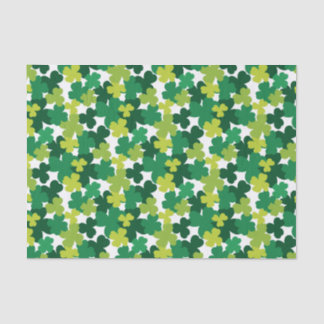Papier Mousseline Motif de shamrock du jour de St Patrick