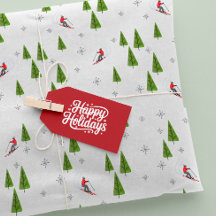 Motif de ski d'hiver