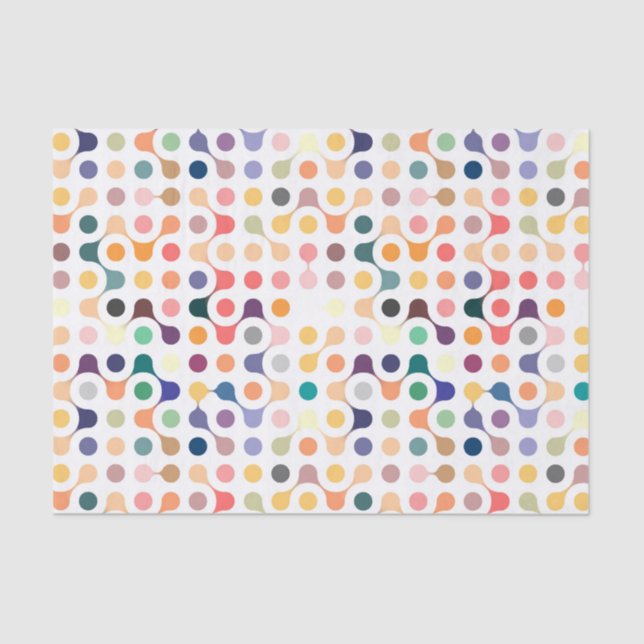 Papier Mousseline Motif de structure moléculaire (Recto)