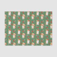 Motif de Sucre de canne de Noël de Corgi