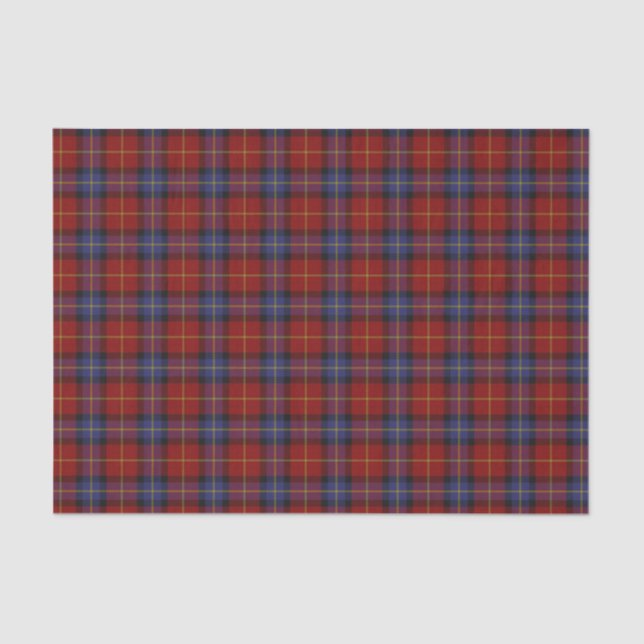 Papier Mousseline Motif de tartan (Recto)