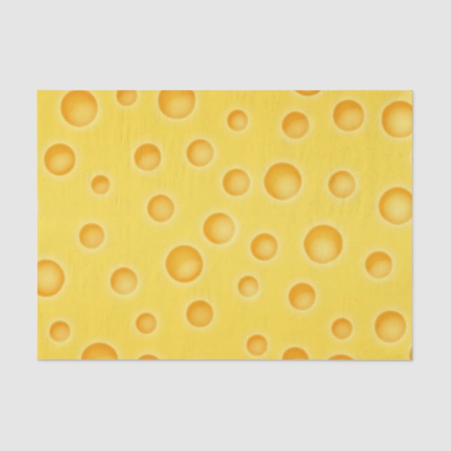 Papier Mousseline Motif de texture de Cheezy de fromage suisse (Recto)