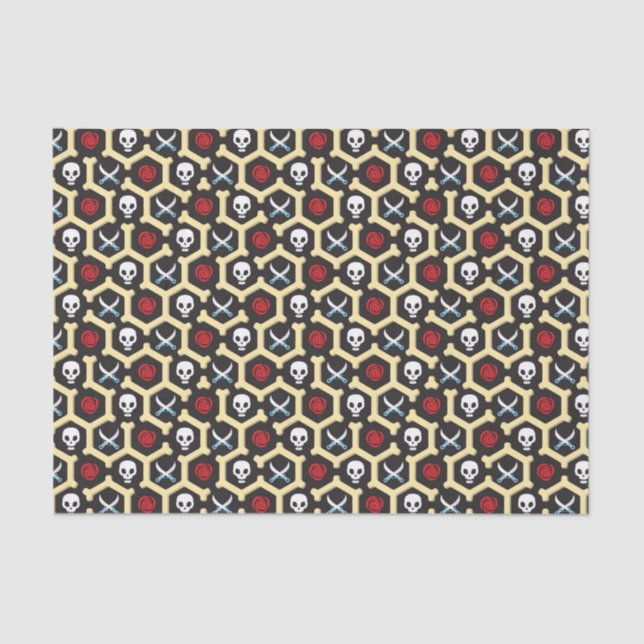 Papier Mousseline Motif de thème de bandit (Recto)