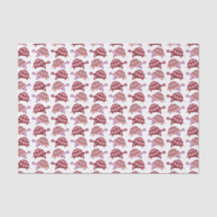 Papier Mousseline Motif de tortue caricaturale de Bourgogne