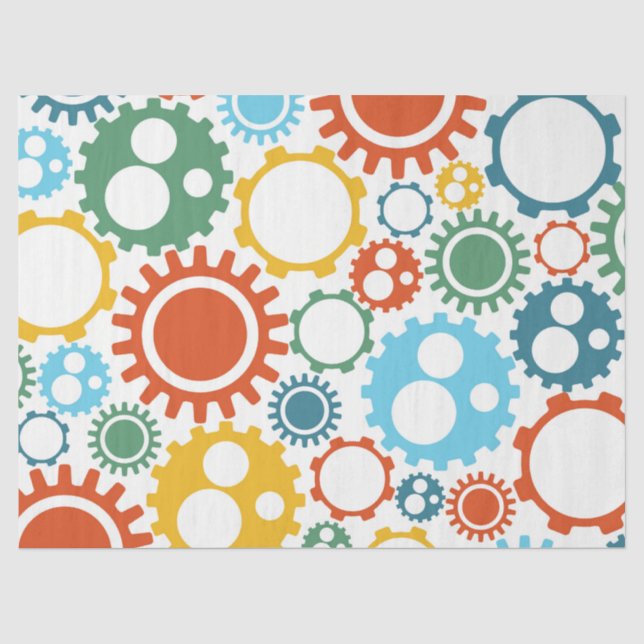 Papier Mousseline Motif de vitesses de robot (Recto)