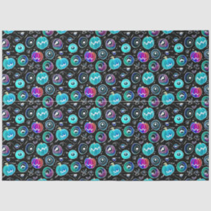 Papier Mousseline Motif de Yeux de Monstre d'Halloween Effrayant