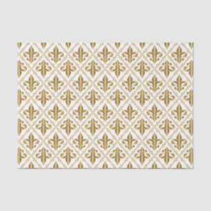 Papier Mousseline Motif décoratif Gold Fleur de Lis