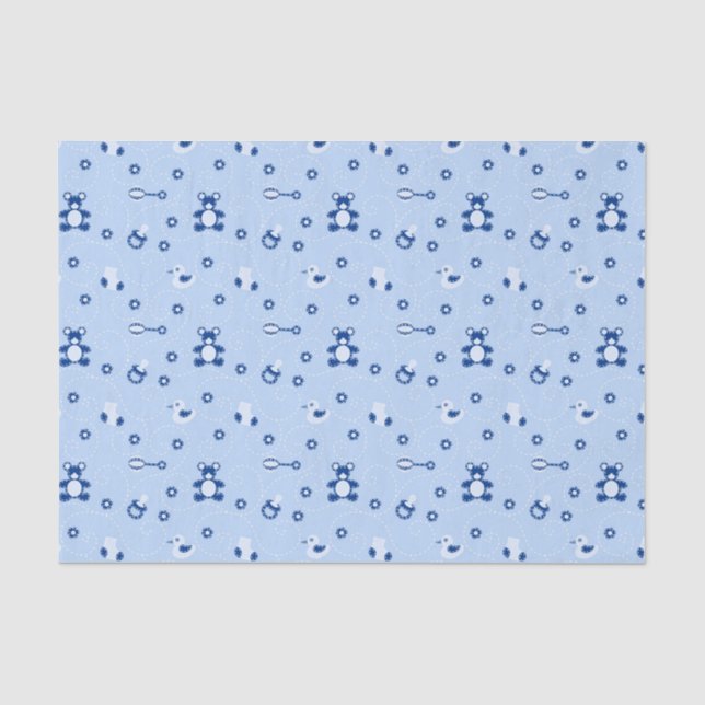 Papier Mousseline Motif d'édredon de bébé (Recto)