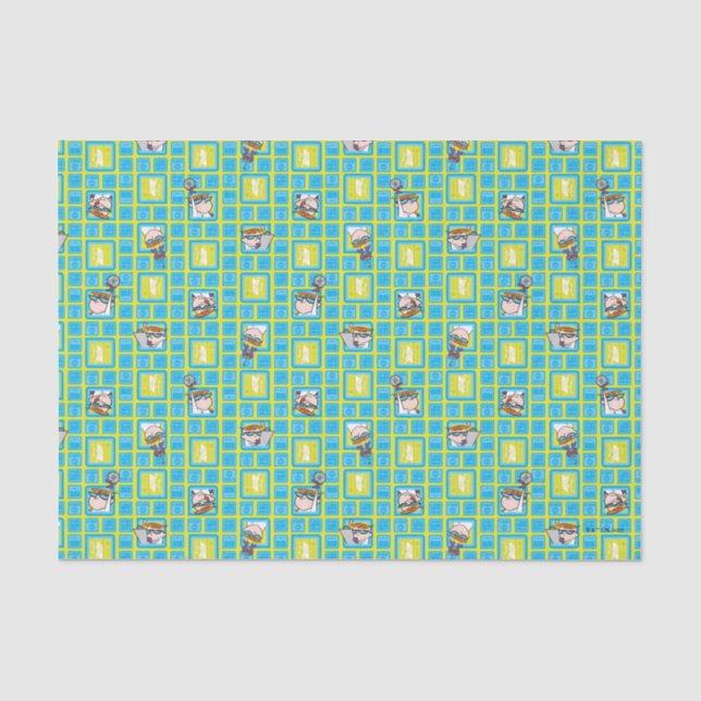 Papier Mousseline Motif des expériences de laboratoire de Dexter (Recto)