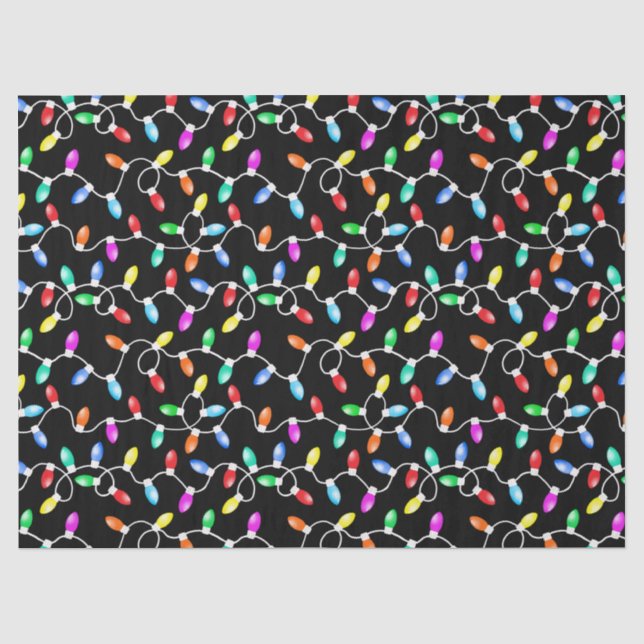 Papier Mousseline Motif des lumières de Noël (Recto)