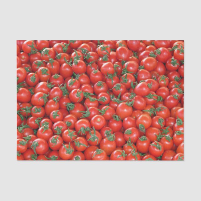 Papier Mousseline Motif des tomates de Cerisier rouge (Recto)