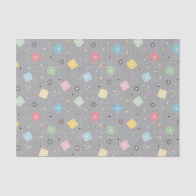 Papier Mousseline Motif d'explosions d'étoile atomique éparpillé par (Recto)