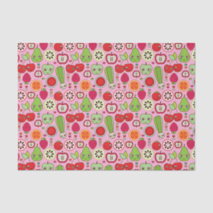 Papier Mousseline motif d'illustration de cuisine de fruit