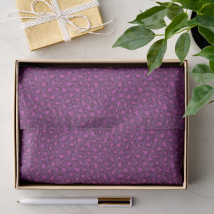 Papier Mousseline Motif d'impression chic violet blanc guépard