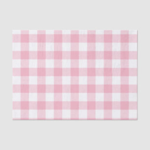 Papier Mousseline Motif du chèque en buffle rose