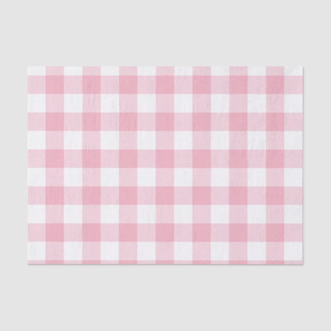 Papier Mousseline Motif du chèque en buffle rose (Recto)