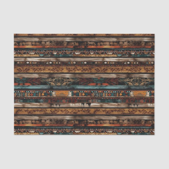 Papier Mousseline motif du parti cool occidental (Recto)