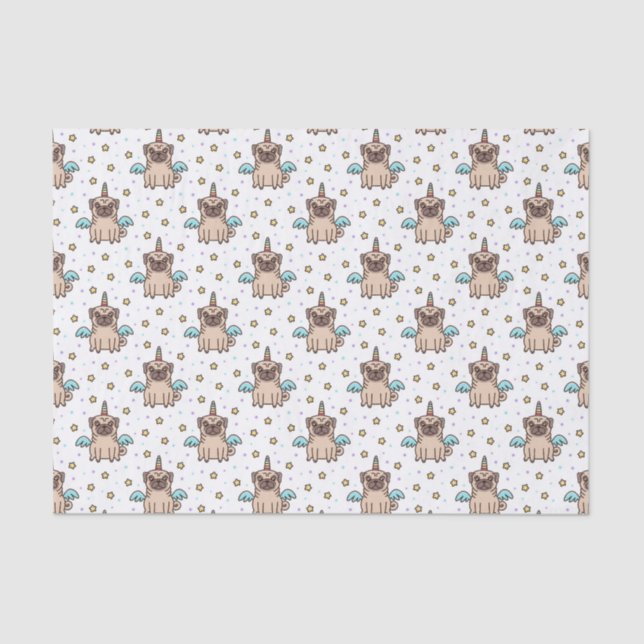 Papier Mousseline Motif d'Unipug (Recto)