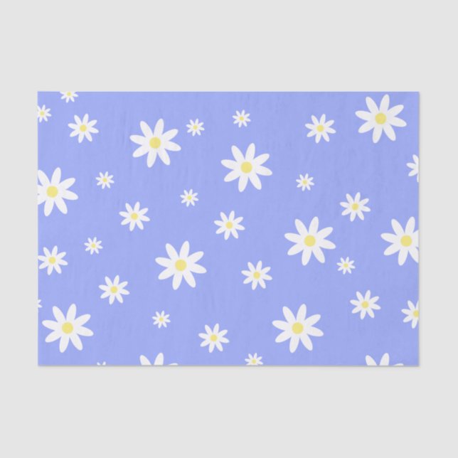 Papier Mousseline Motif en pastel mignon et girly de marguerite (Recto)