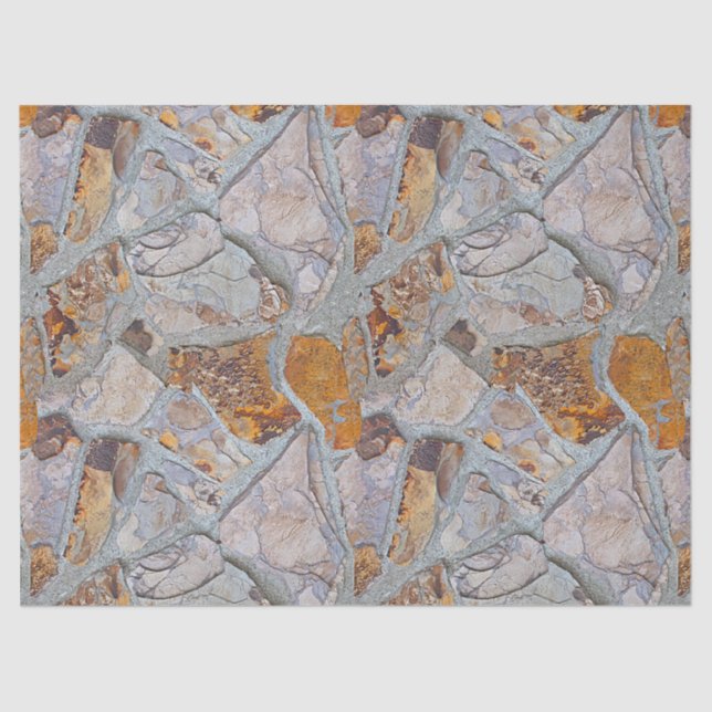 Papier Mousseline Motif en pierre naturelle rustique Imprimer 2 (Recto)