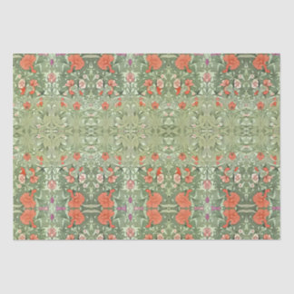 Papier Mousseline Motif enveloppant Art Noveau victorien inspiré des