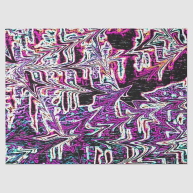 Papier Mousseline Motif esthétique des années 90 Abstrait (Recto)