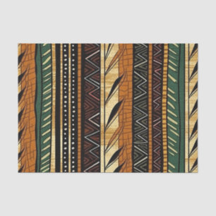 Papier Mousseline Motif ethnique africain élégant avec des détails u