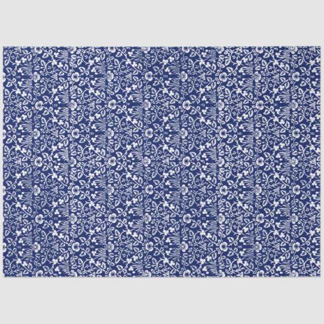 Papier Mousseline Motif Eyebright, William Morris Tissue Paper (Recto)