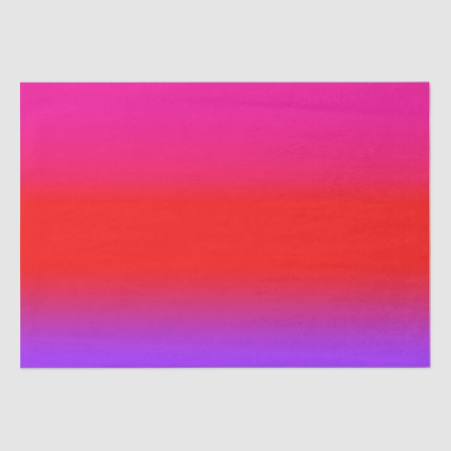Papier Mousseline Motif Festif Magenta Red Purple Ombre Gradient (Recto)