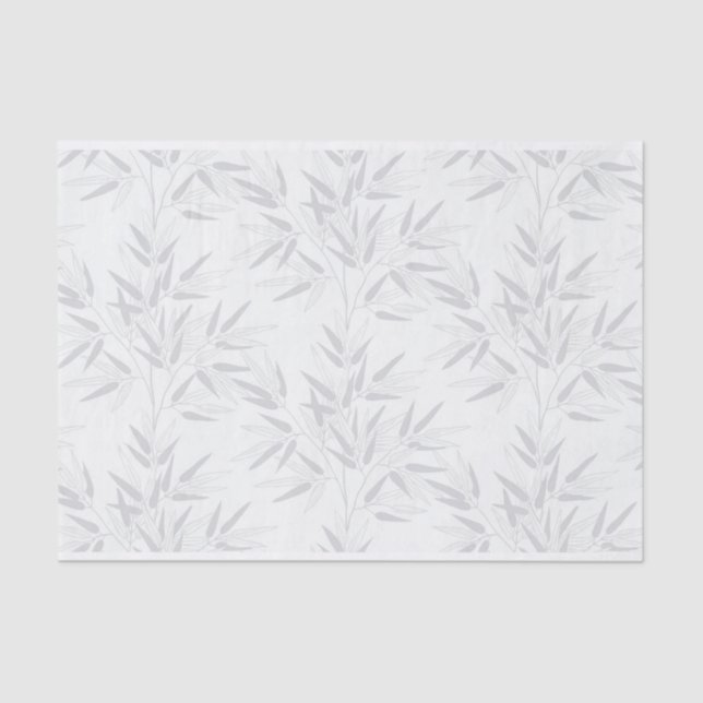 Papier Mousseline Motif Feuille Bamboo Tree (Recto)