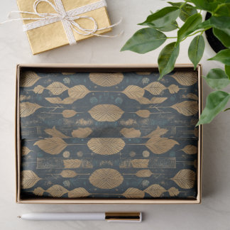 Papier Mousseline Motif feuillu futuriste