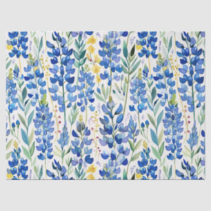 Papier Mousseline Motif Fleur sauvage du Texas Bluebonnet