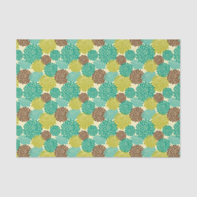 Papier Mousseline Motif floral 2 (Recto)