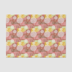 Papier Mousseline Motif floral 2