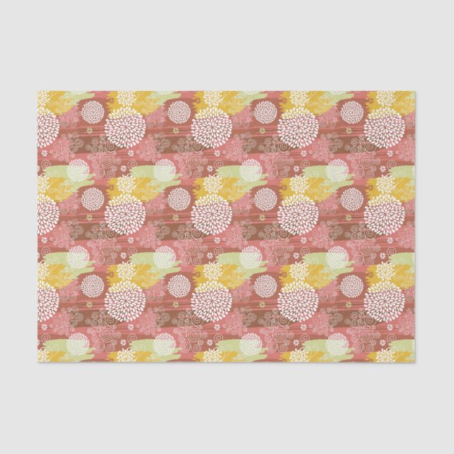 Papier Mousseline Motif floral 2 (Recto)