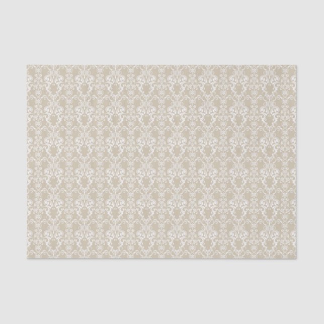 Papier Mousseline Motif floral 4 (Recto)