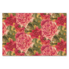 Motif floral de roses roses foncés