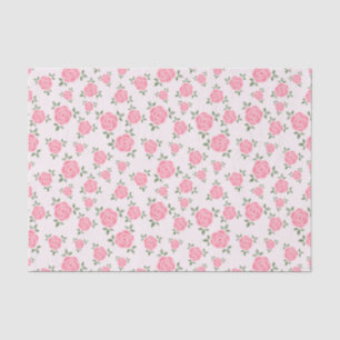 Papier Mousseline Motif Floral doux
