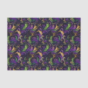 Papier Mousseline Motif floral Mardi Gras