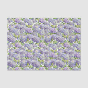 Papier Mousseline Motif floral Vintage d'Hydrangea