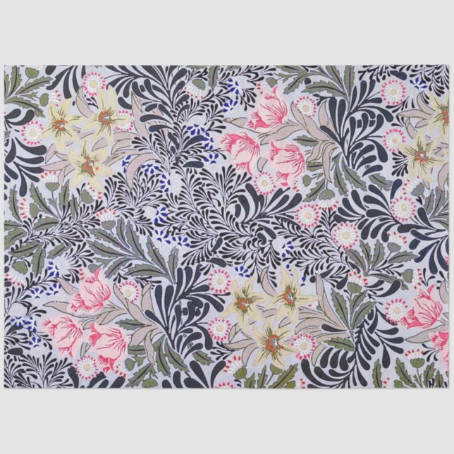 Papier Mousseline Motif floral, William Morris Tissue Paper (Recto)