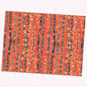 Papier Mousseline Motif forestier d'Aspen Birch Tree