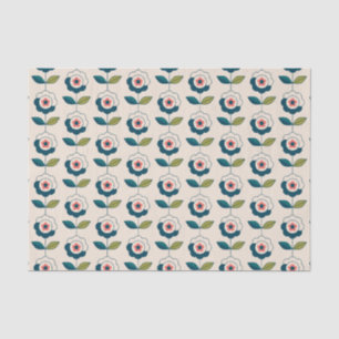 Papier Mousseline Motif Fun Jardin Retro